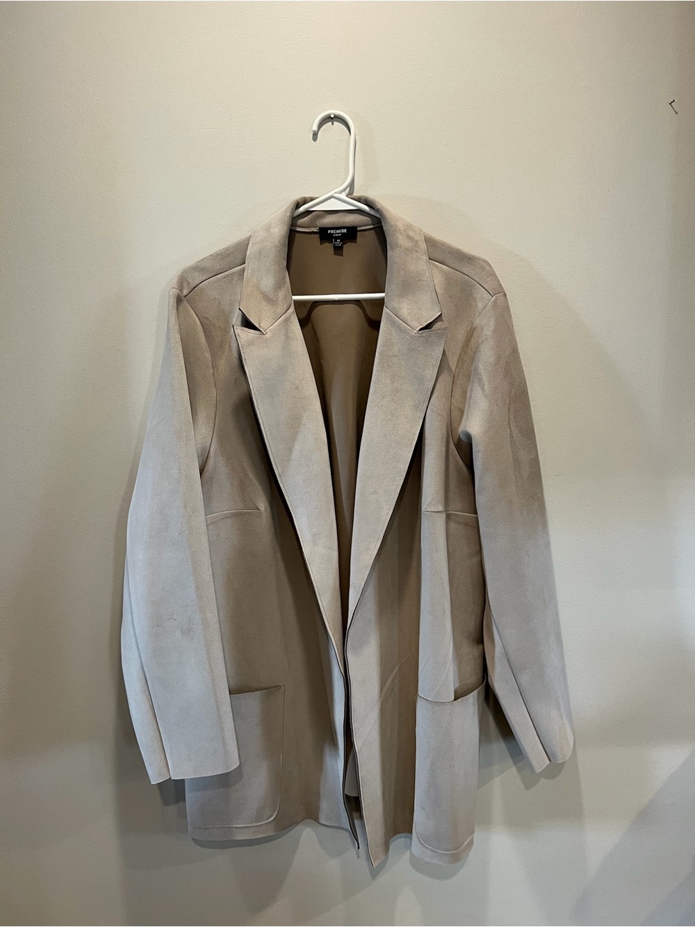 Premise Taupe Open-Front Blazer